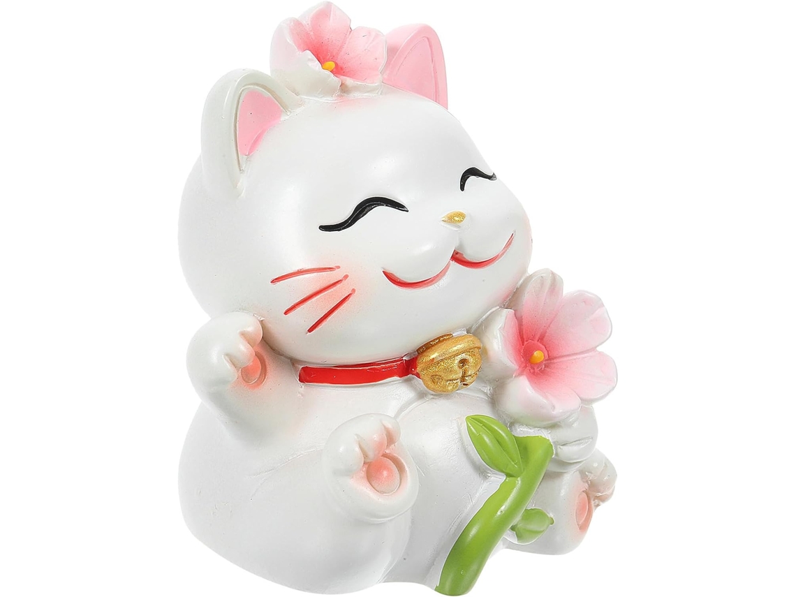 Figura Resina Adorable Diseño Cerezo Adorno Decorativo Temática Hogar Oficina Coche Gato Flor