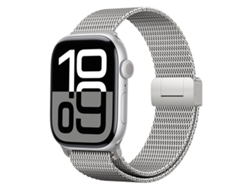 Pulsera milanesa de titanio con cierre magnético para Apple Watch de 46/49/45/44 mm FWINL