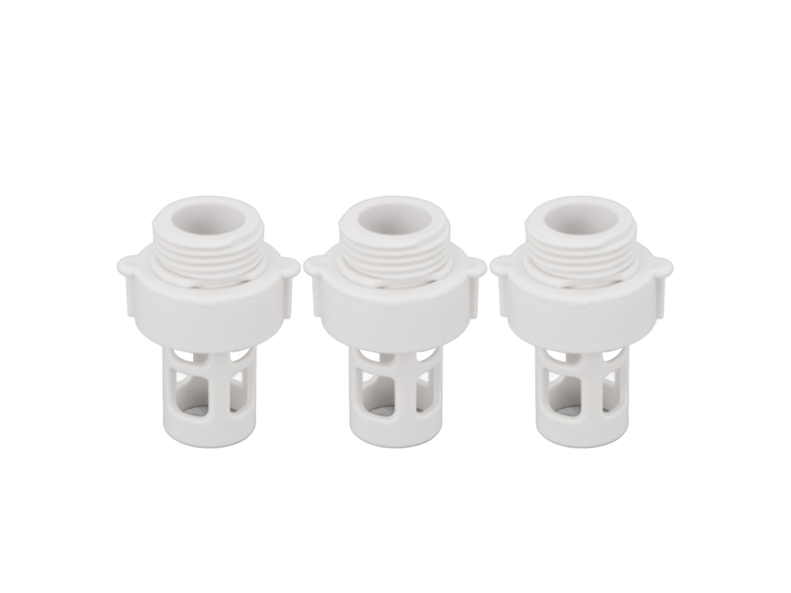 Conector de drenaje de manguera (3 unidades) para piscinas redondas Intex 10184, adaptador de tubería de 25 mm.