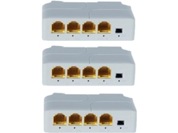 Extensor Poe Gigabit De 4 Puertos 10/100/1000 Mbps, 1 Entrada, 3 Salidas