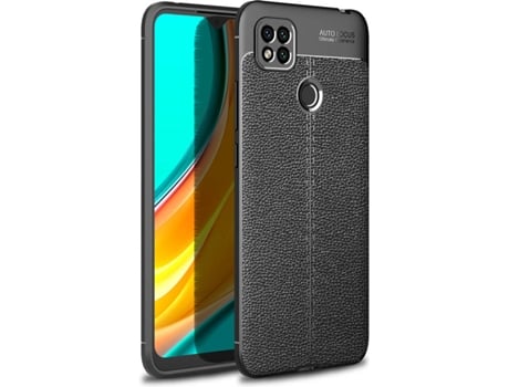 Carcasa Xiaomi Redmi 9C Rugged Leather Negro