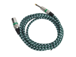 Cable De Audio Balanceado Para Micrófono Xlr A 6,35 Mm (1/4 De Pulgada) Macho, 3 M, Cobre Libre De Oxígeno 24awg