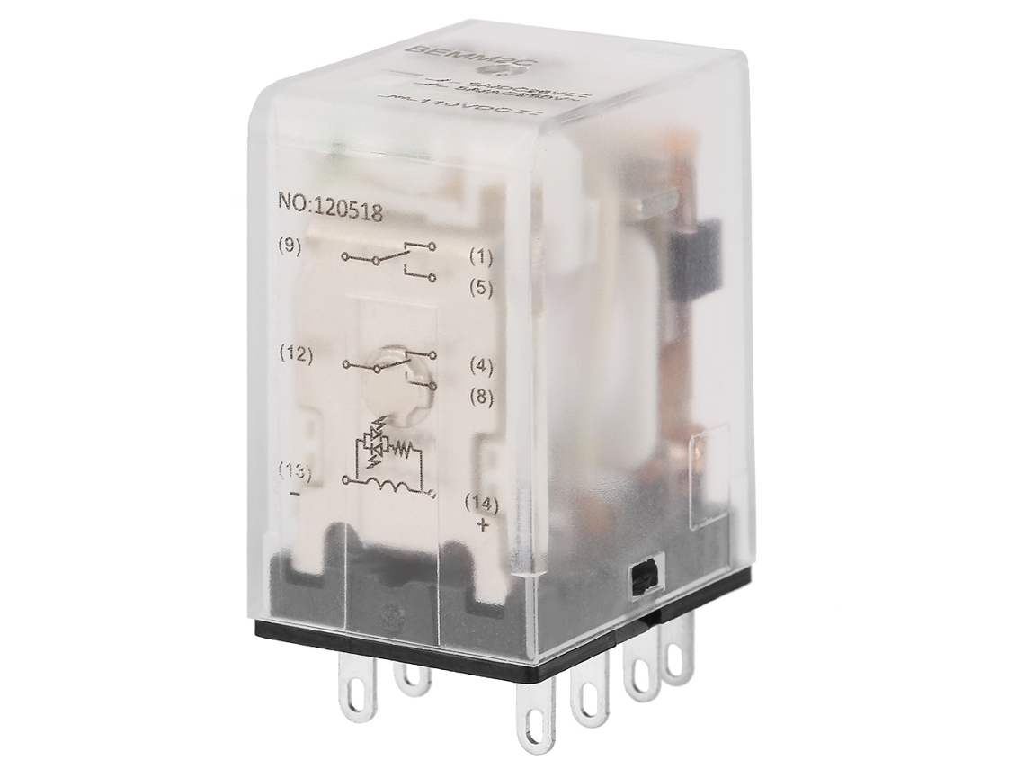 Relé Intermedio Electromagnético 8 Pines 5a 110vdc Mini Bemm2c