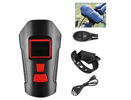 Juego de luces de bicicleta Linterna de bicicleta impermeable Linterna de bicicleta recargable por USB Rojo-Rojo ENZONS