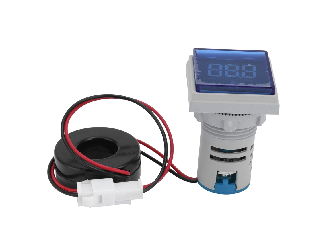 Medidor De Corriente Digital Con Luz Indicadora, Señal Cuadrada, Ca 220v Ad16-22fsa
