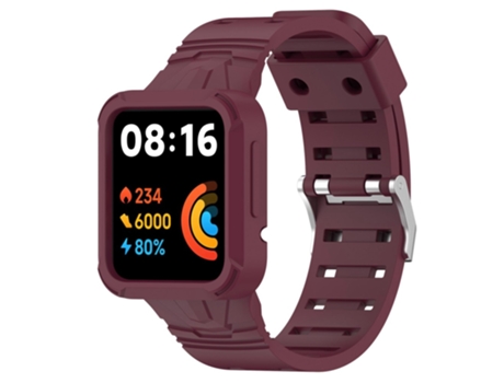 Correa de Silicona liberación rápida con hebilla para Xiaomi Redmi Watch 2 Lite/Mi Watch Lite2/Lite1 - vino tinto
