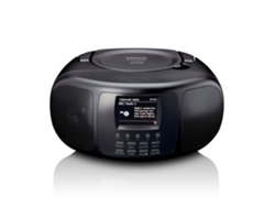 Radio por Internet portátil con reproductor de CD Bluetooth Dab/Fm y pantalla LCD grande en color Scd-6000Bk LENCO