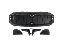 Parrilla delantera, plástico resistente, compatible con BMW Serie 5 G30 G31 sedán de lujo, negra (OEM)