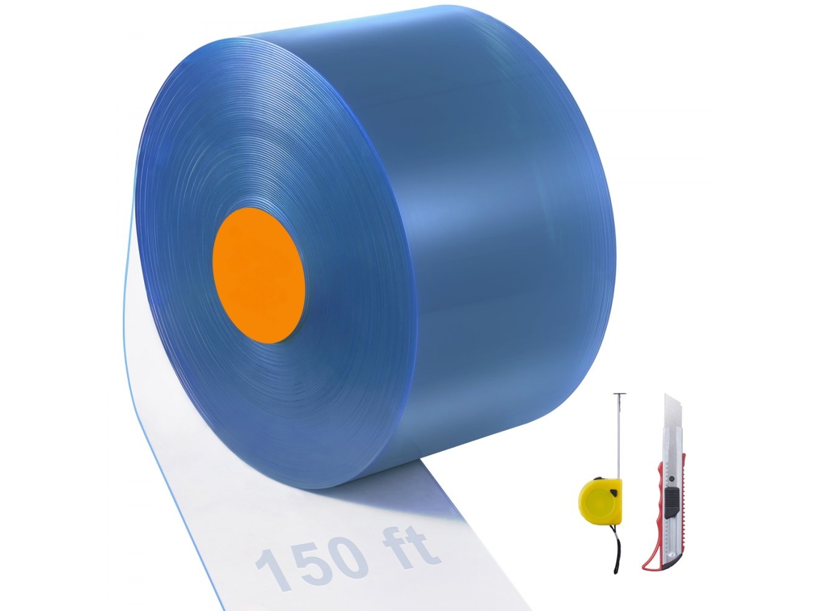 Cortina de Tiras de PVC 2500x30,5cm Transparente con Aislamiento Térmico Tekmaquinas