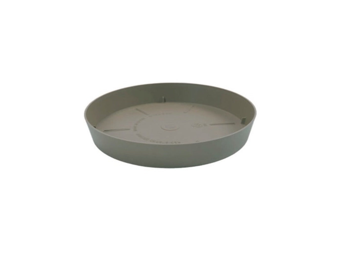 PLASTIKEN TES - Plato Redondo Ø14 cm para Macetas de 18 cm Taupé