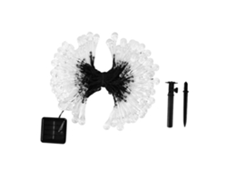 Guirnalda De Luces Solares Con 100 Led, 12 M/39,3 Pies, Resistente Al Agua, Ideal Para Fiestas, Jardines Y Terrazas.