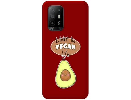 Carcasa para Oppo A94 5G TUMUNDOSMARTPHONE Silicona Líquida Dibujos Rojo