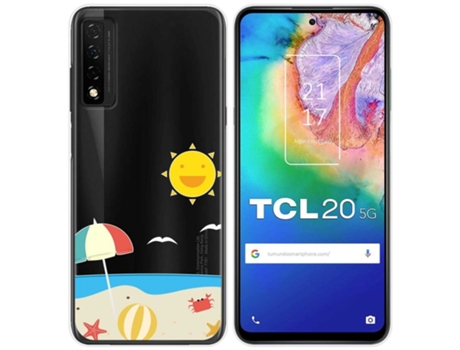 Carcasa TCL 20 5G TUMUNDOSMARTPHONE Dibujos Transparente Multicolor