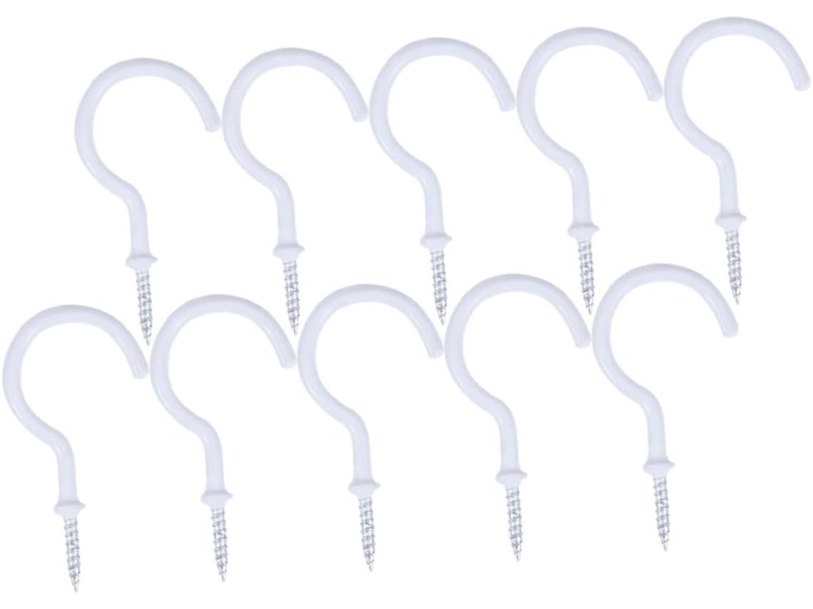 20piezas Ganchos Tornillo Techo Portavasos Resistentes