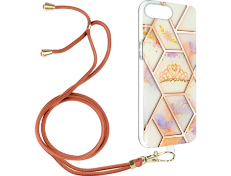 Funda Apple iPhone 8 Plus AVIZAR Geométrico con Correa (Rosa)