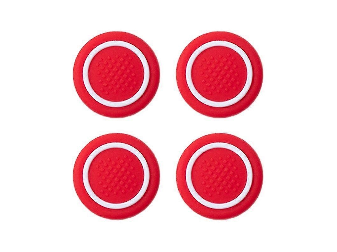 Juego de 4 fundas de silicona para joystick, agarre cómodo, diseño de puntos, aumenta la fricción