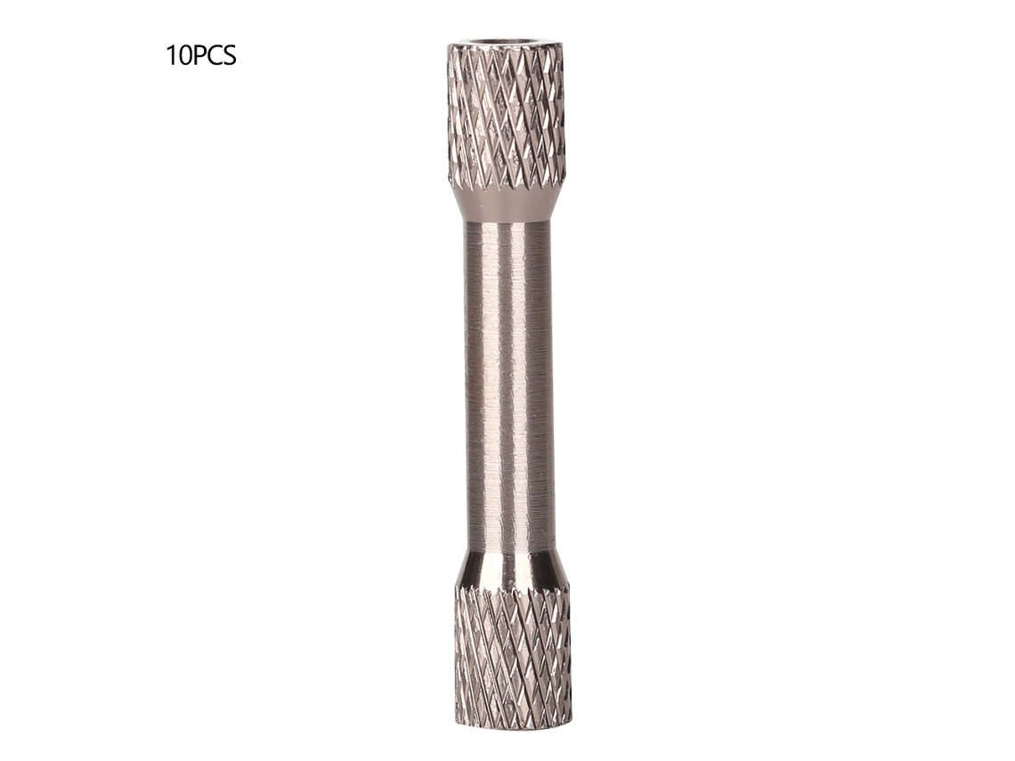 10 Espaciadores De Columna Para Drones De Aluminio Anodizado Con Rosca Interna M3x35mm - Gris Titanio