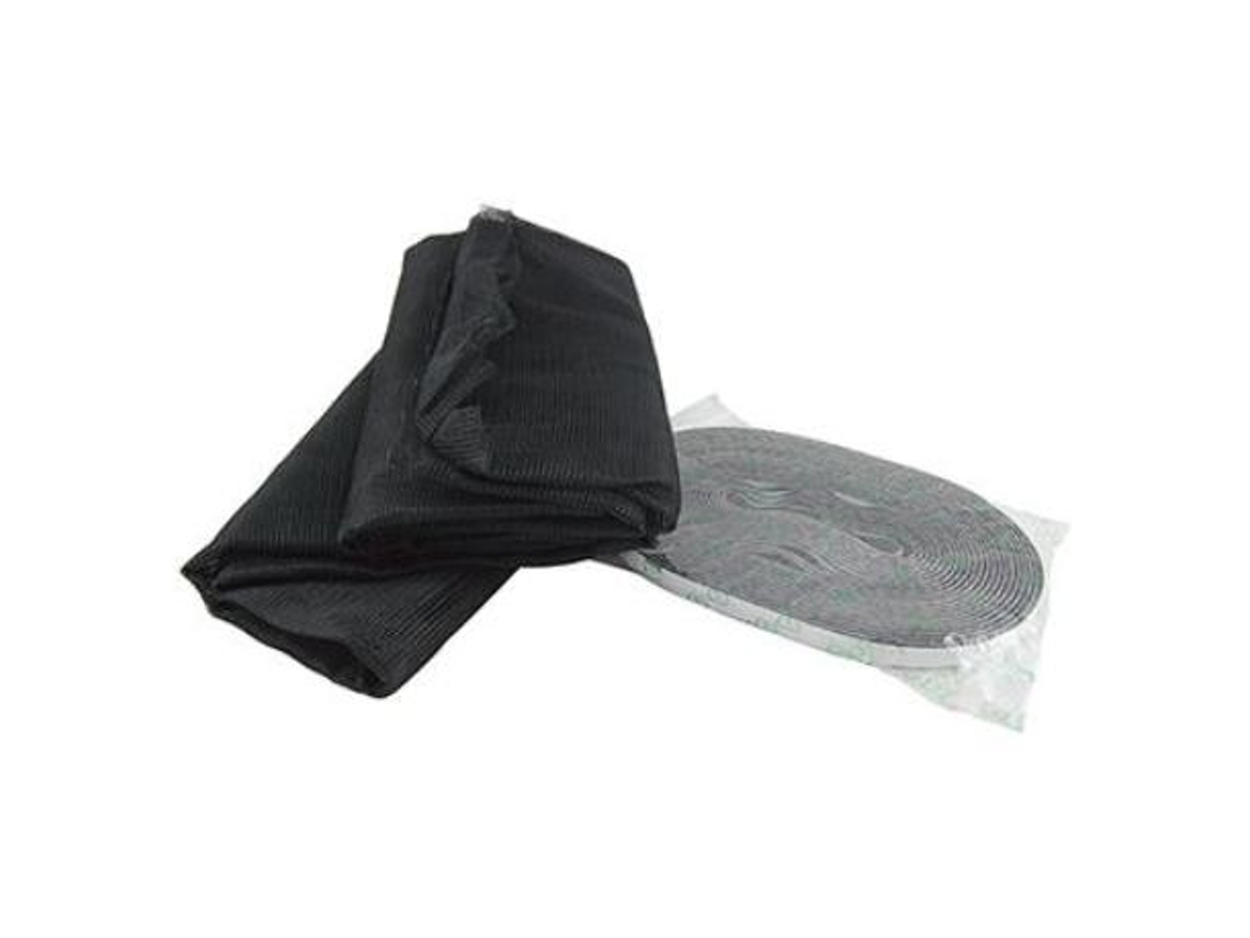 Mosquitera velcro negra 170x180