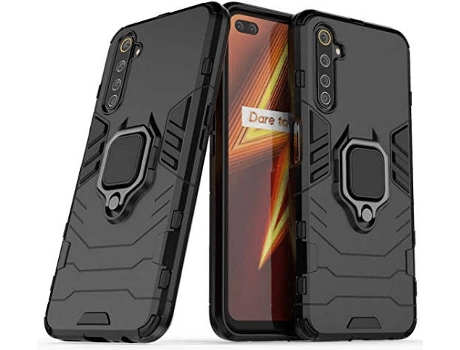 Carcasa Realme 6 Pro G4M Protección Militar Magnética Negro
