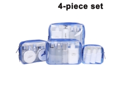 Nécessaire ZMDECQNA Piezas Diferentes Tamaños Maquillaje PVC Transparente