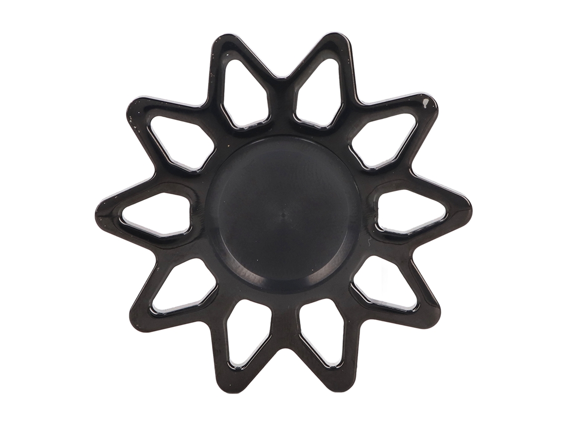 Ats-juguete De Rotación Para Dedos En Forma De Sol Anti-estrés Portable Para Tdah Tda Navidad Negro