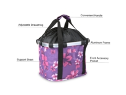 Cesta Plegable Para Bicicleta, Transportín Desmontable Para Perros Y Gatos Con Asa Y Bolsa De Mano.