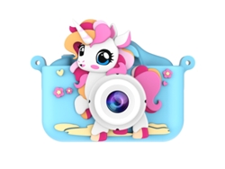 Cámara infantil Digitallab Cute Pony 1080p HD con doble cámara azul