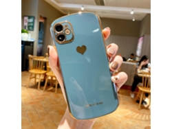 Carcasa De Teléfono (corazón De Amor Electroporado, Escudo Curvo) Yue Xinghui Nueva Carcasa De Teléfono Apple Color Abuela Gris