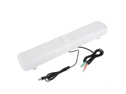 Altavoz De Mesa Multimedia Sada V-101 Para Ordenador, Pc Y Teléfono Móvil Con Doble Altavoz (blanco)