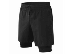 2026rebe-pantalones Cortos De Running 2 En 1 Para Hombre Transpirables Y Secado Rápido Con Bolsa Para Teléfono Para Entrenamiento Y Deportes