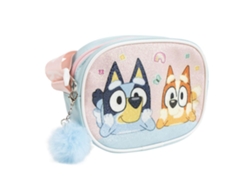 Bolso bandolera rectangular azul y bingo con purpurina 82725 Bluey