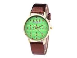 Reloj De Pulsera De Cuarzo Con Correa De Pu Deportivo Zhoulianfa (café)