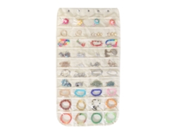 Organizador Joyas Bolsillos Transparentes NEVEANCE Beige (45x25x2cm)