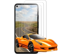 Conjunto de Protectores de Pantalla Antiimpressão Digital Extremamente para Google Pixel 4A HONGWE. Vidrio Templado Transparente (3un)