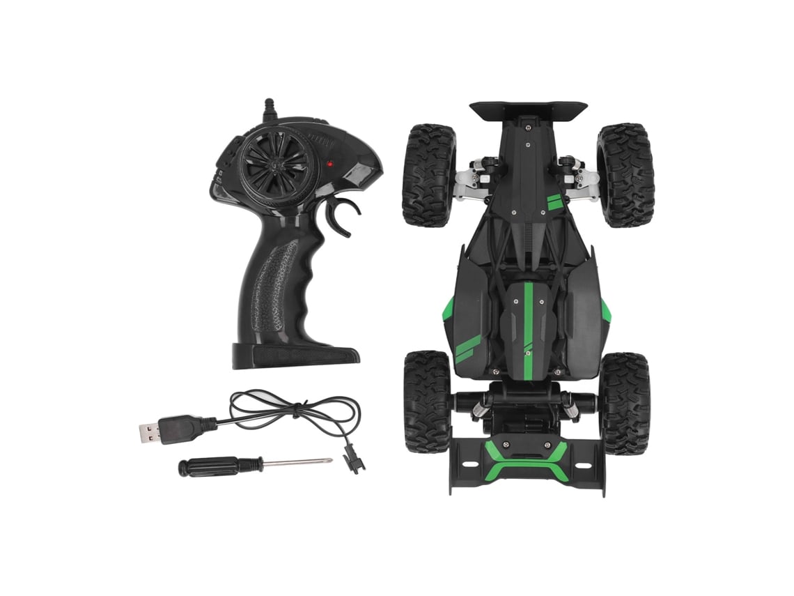 Coche Teledirigido De Alta Velocidad Con Control Preciso Y Neumáticos Todoterreno Para Carreras Y Derrapes - Verde