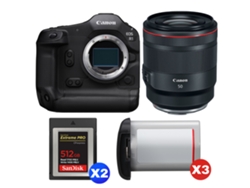 Canon Eos R1 + Rf 50mm F/1.2 L Usm + 2 Sandisk 512gb Extreme Pro Cfexpress Type B + 3 Canon Lp-e19 + Ebook “20 Consejos Para Fotos Que Impactan”