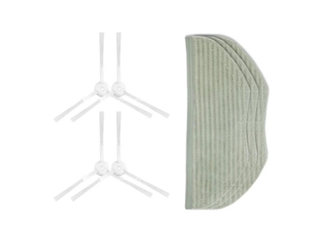 7pcs escova lateral mop pano para xiaomi mijia stfcr01sz aspirador de pó