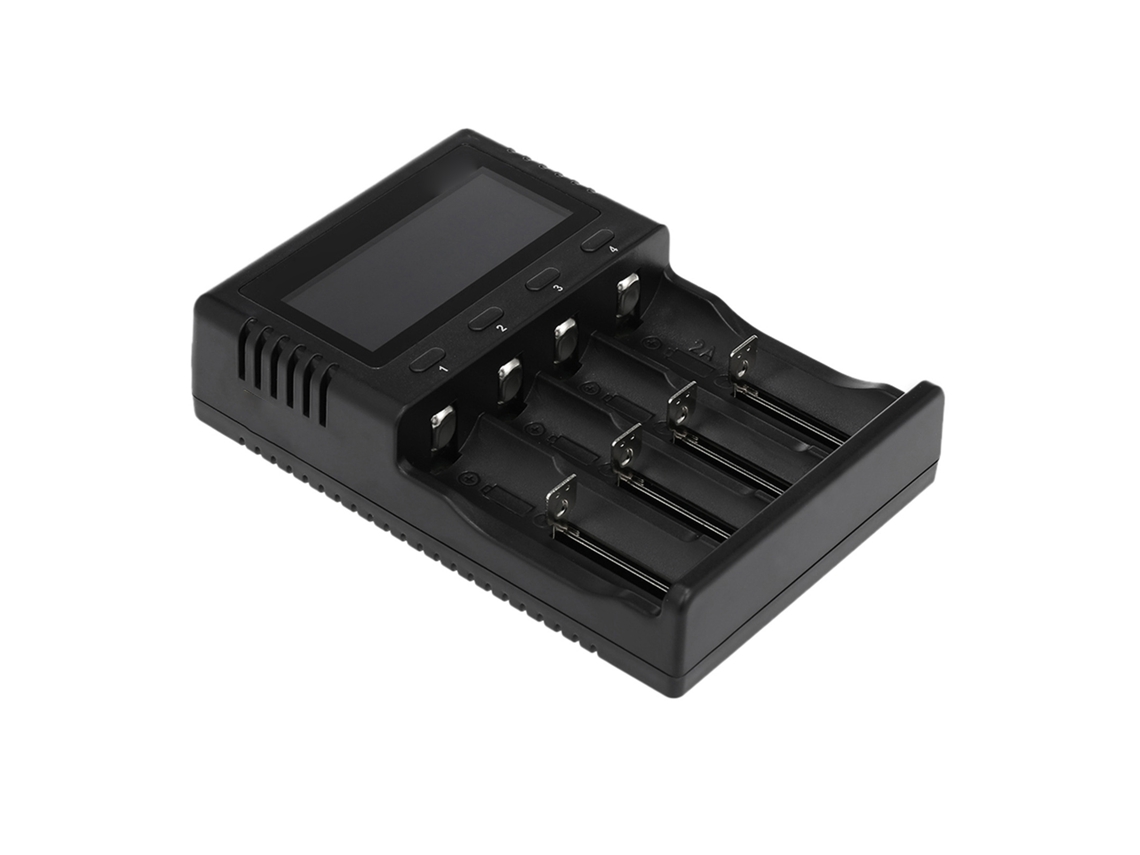 Cargador Inteligente Liitokala Lii-pd4 Con 4 Ranuras Y Pantalla Lcd Para Baterías Recargables De Ni-mh, Ni-cd Y Li-ion.