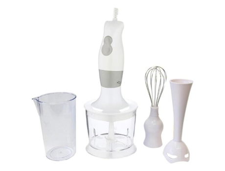 Batidora 250 / 300 w. 2 velocidades con vaso, triturador y varillas