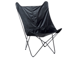 Sillón BELIANI Nybro de Terciopelo Negro 70x85x99