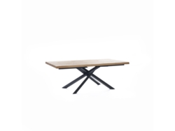 Spike - Mesa Extensible (200/300 x 100 cm) Chapa de Roble Negro STONES