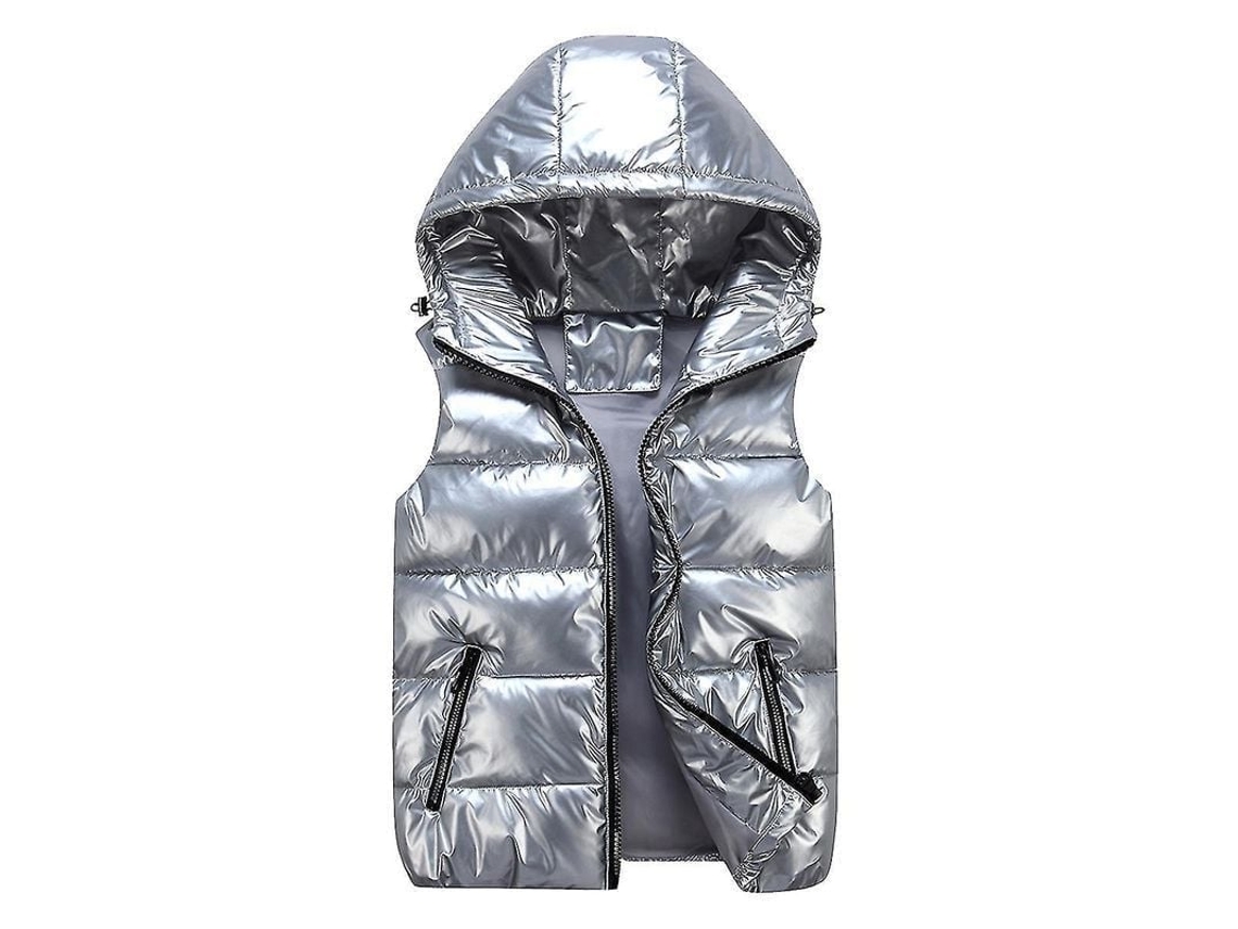 Fasst-chaleco Sin Mangas Impermeable Brillo Ligero Unisex Sliktaa Para Temporadas Varias