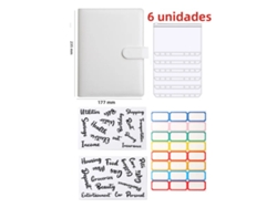 Carpeta MDUG A5 de hojas sueltas en piel sintética con ocho accesorios