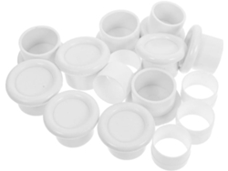 Juego 5 Tapas Antideslizantes Pvc Blanco Barras Rieles Cortina Accesorios Necesidad Taladrar Aptas Ventanas