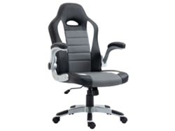 Silla De Oficina Ajustable Con Brazos Plegables, Gris.