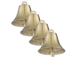 Conjunto De 4 Sinos De Metal Para Ovelhas E Gado, Com Cordas Para Pendurar.