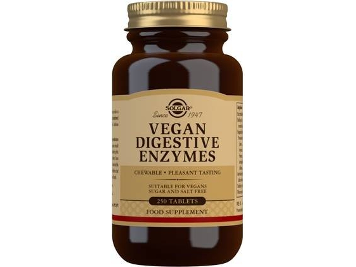 Complemento Alimentar SOLGAR Enzimas Digestivas Vegan (250 comprimidos)