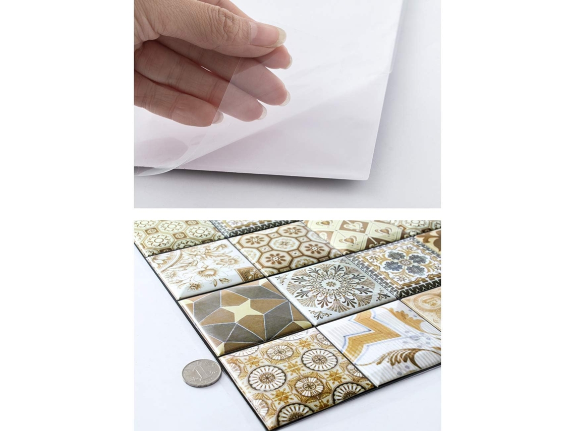 Adhesivos 3D para azulejos de cocina y baño Kofihety