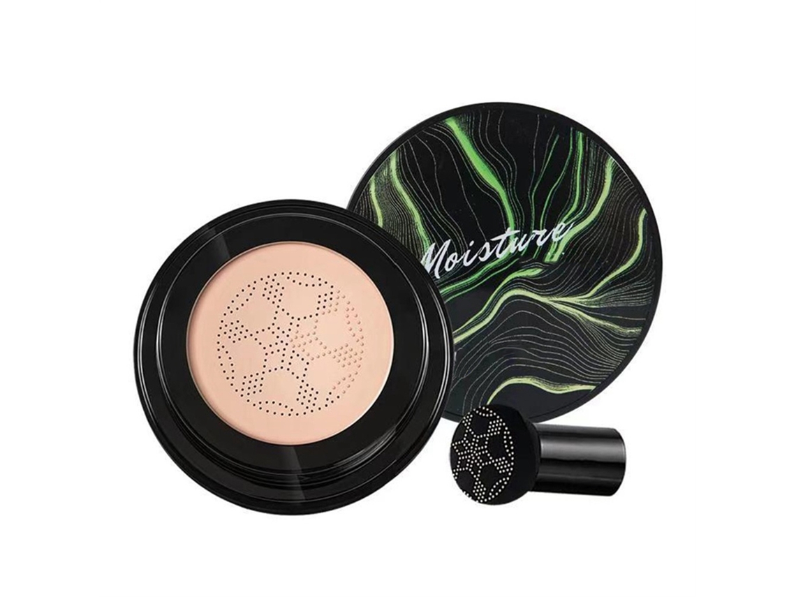 Crema hidratante BB Cushion con forma de cabeza de champiñón, 2 tonos, efecto natural y corrector de imperfecciones, 15 g