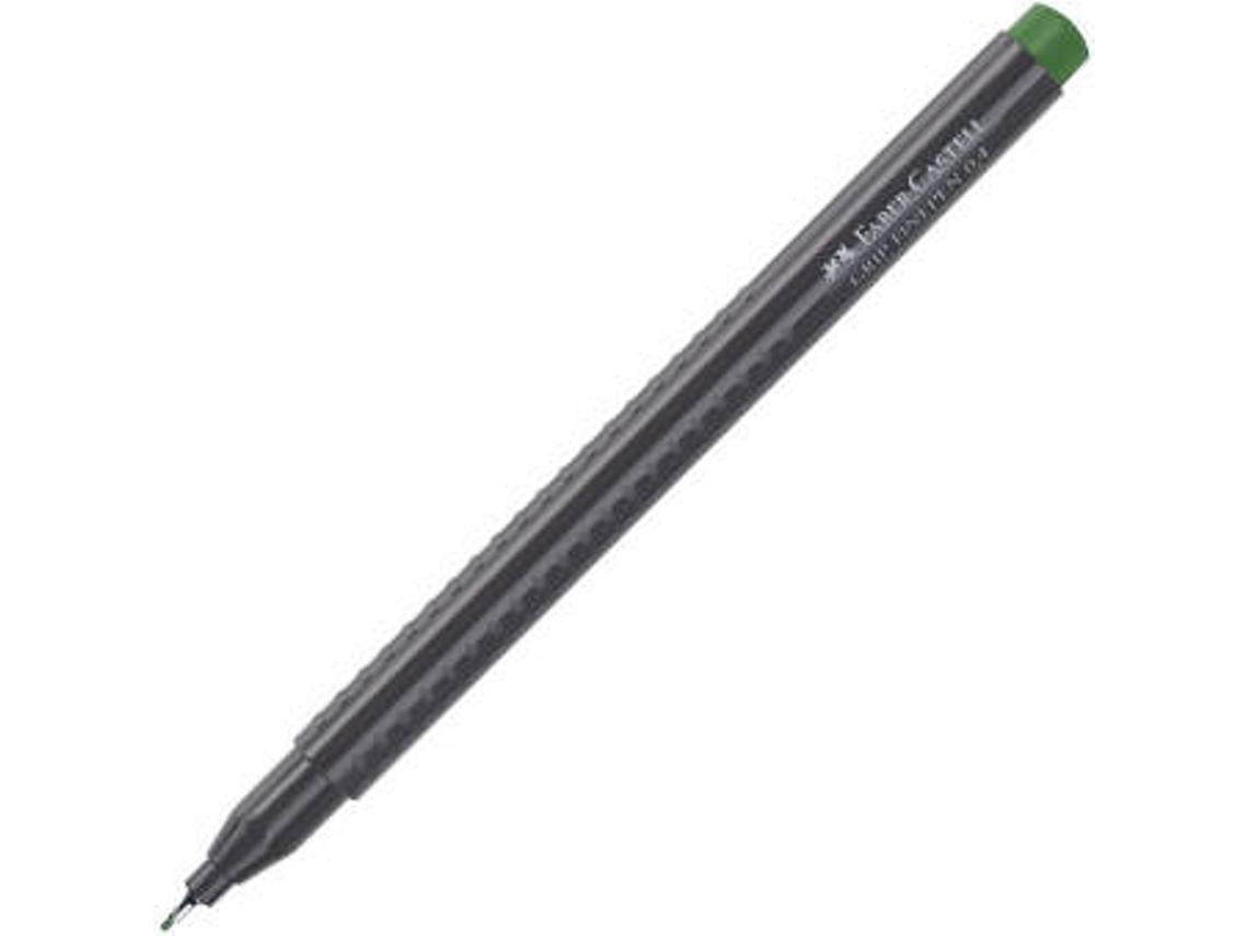Marcador FABER-CASTELL Fino (Verde Olivera - 0.4 mm)